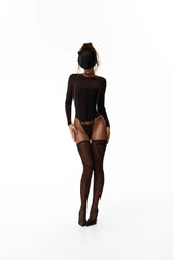 CORSET “ THE SOUND OF VINYL “ DARK CHOCOLATE