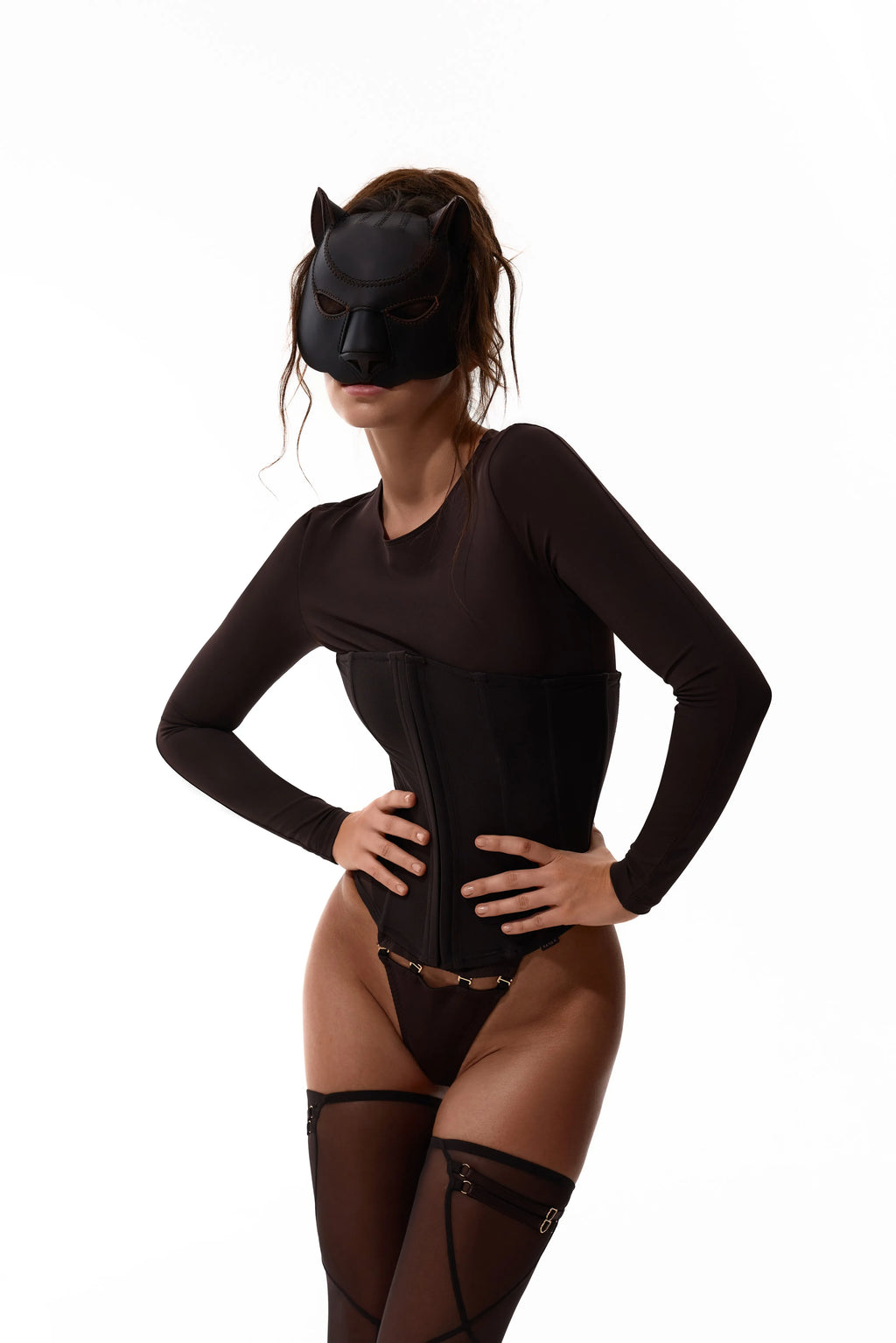 BODYSUIT “ THE SOUND OF VINYL “ DARK CHOCOLATE