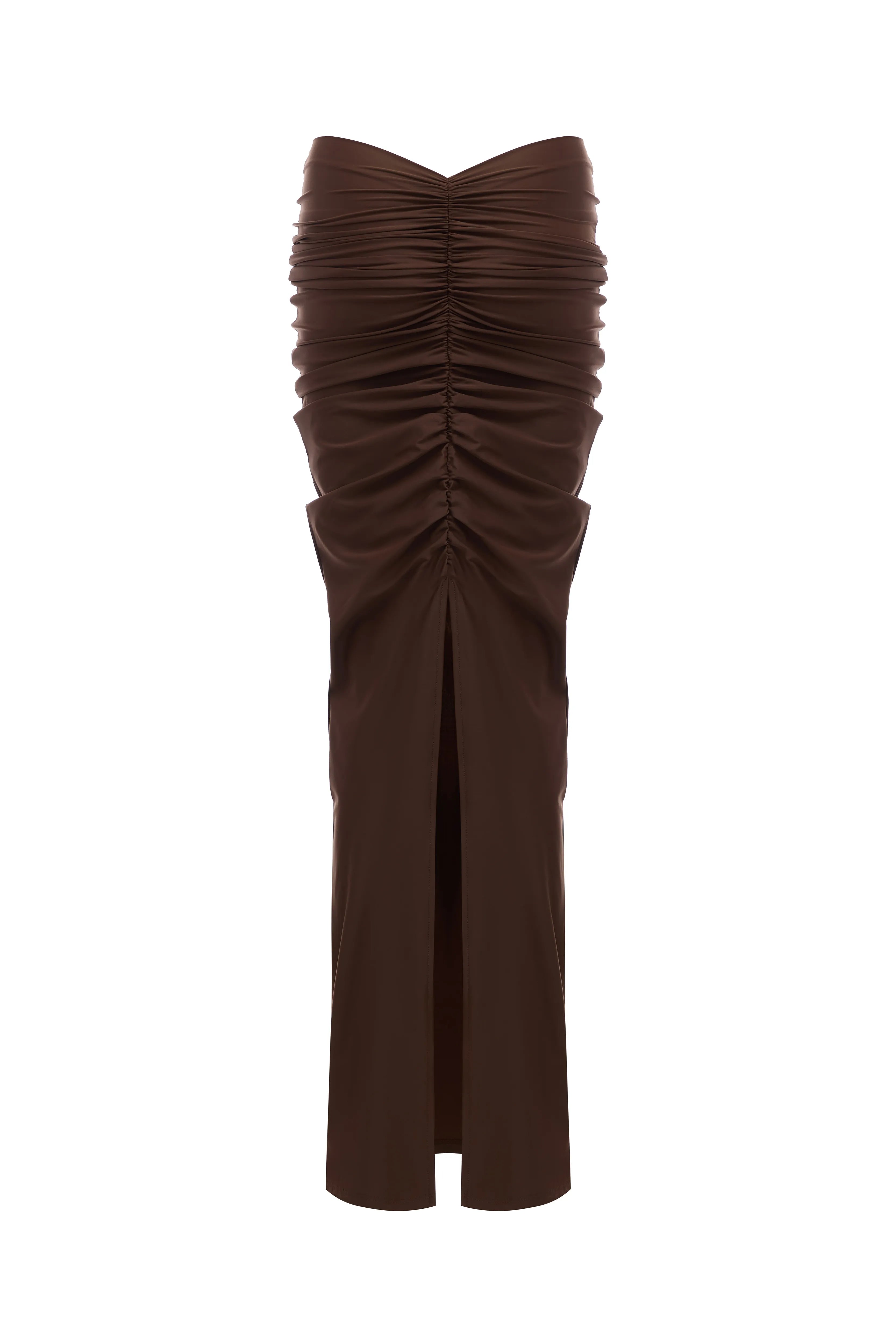DRAPED MAXI SKIRT