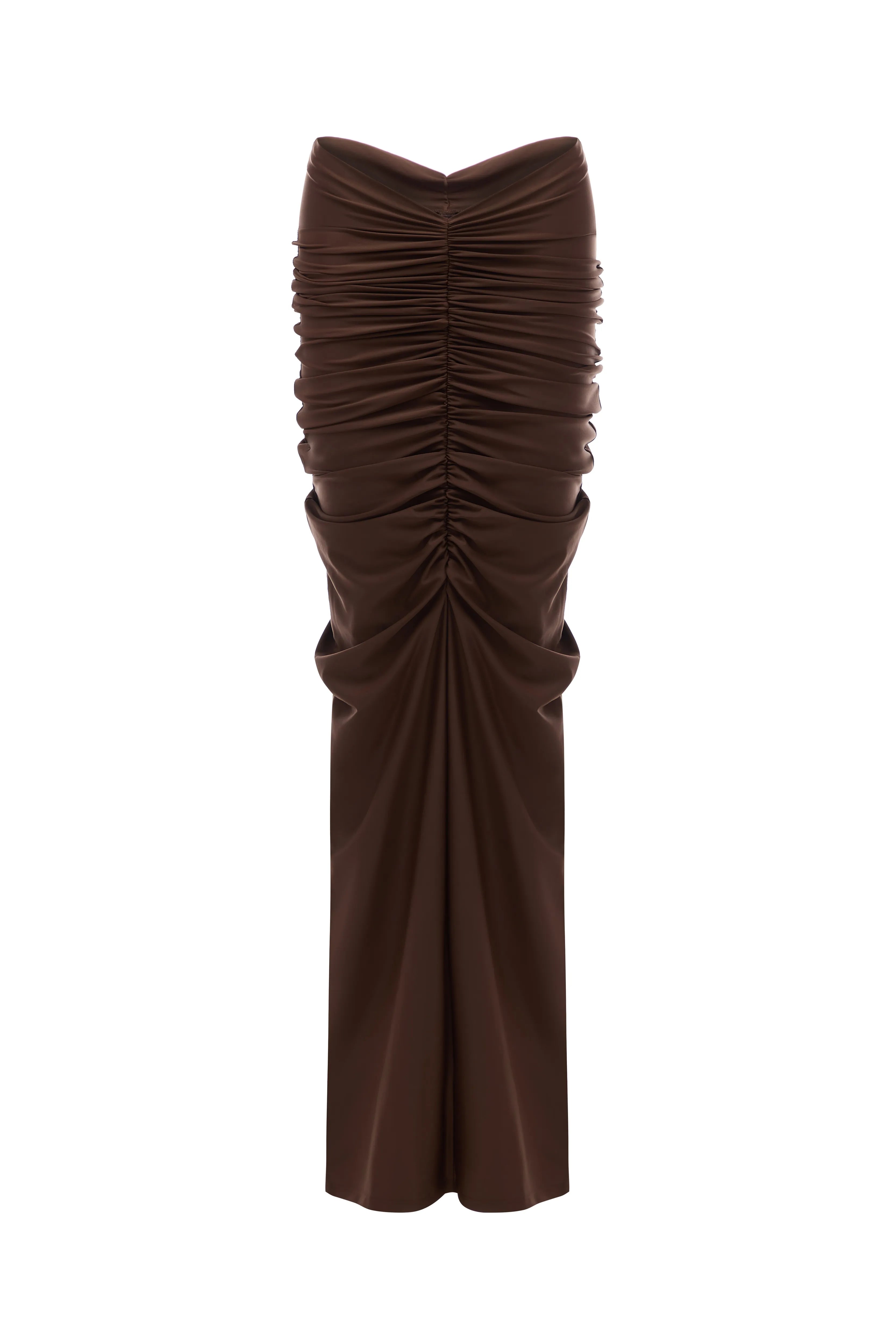 DRAPED MAXI SKIRT