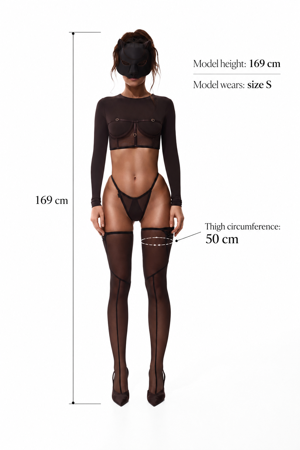 STOCKINGS “THE SOUND OF VINYL“ DARK CHOCOLATE